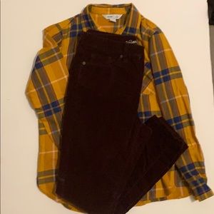 Universal Thread Crushed Velvet Skinny High Rise